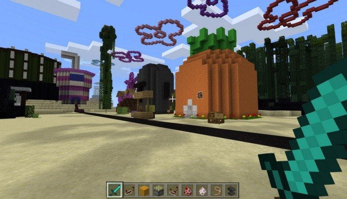 Bikini Bottom map for Minecraft PE