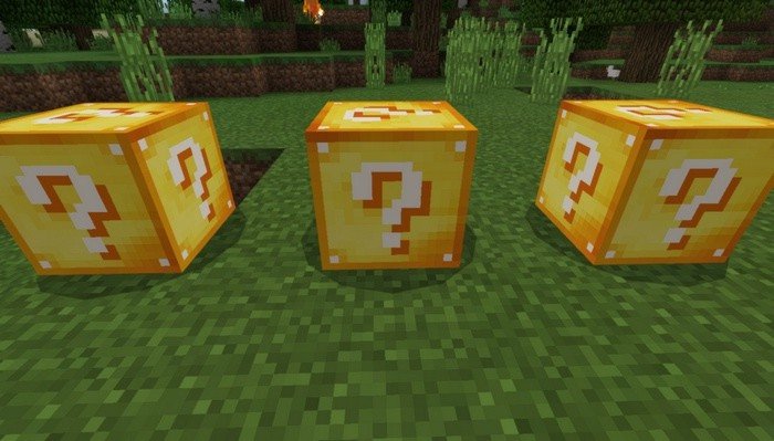 Three lucky blocks