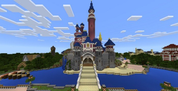 Disneyland map for Minecraft PE 1.16.1