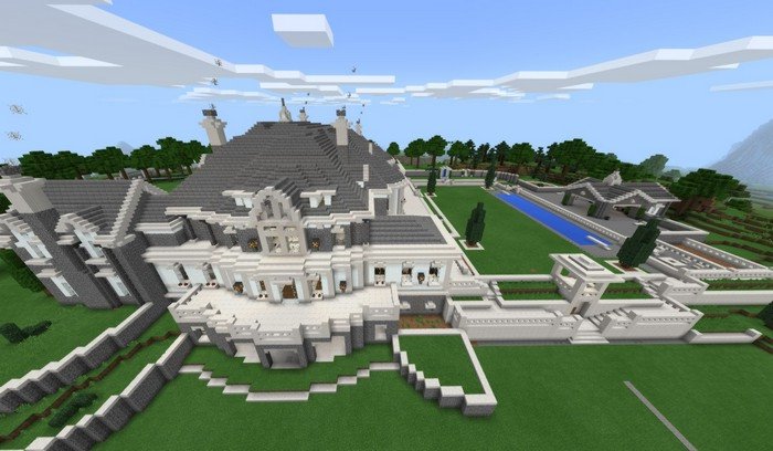 Mansion house map for Minecraft PE