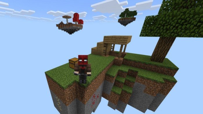 Skyblock islands map for Minecraft PE