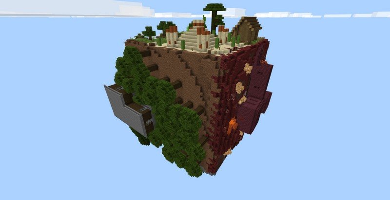 Skycube map for Minecraft PE 1.14.30