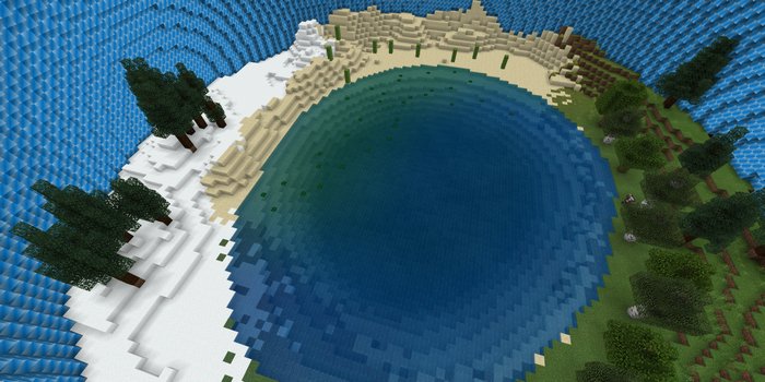 Biosphere map for Minecraft PE 1.16.10