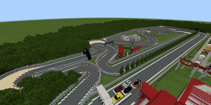 Racing Car map for Minecraft PE