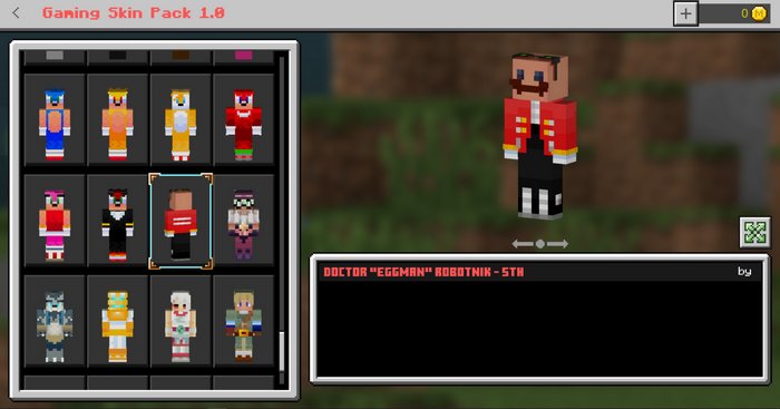 Gaming skin pack for Minecraft PE 1.16.40