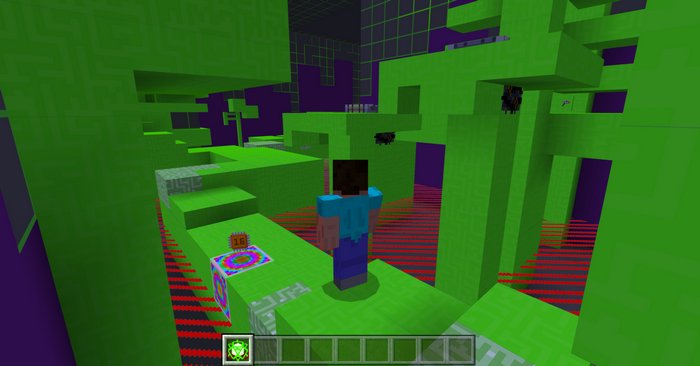 Glitch Parkour map for Minecraft PE 1.16.101