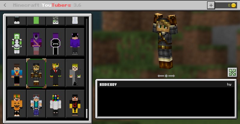 Minecraft YouTubers 1k+ skin pack