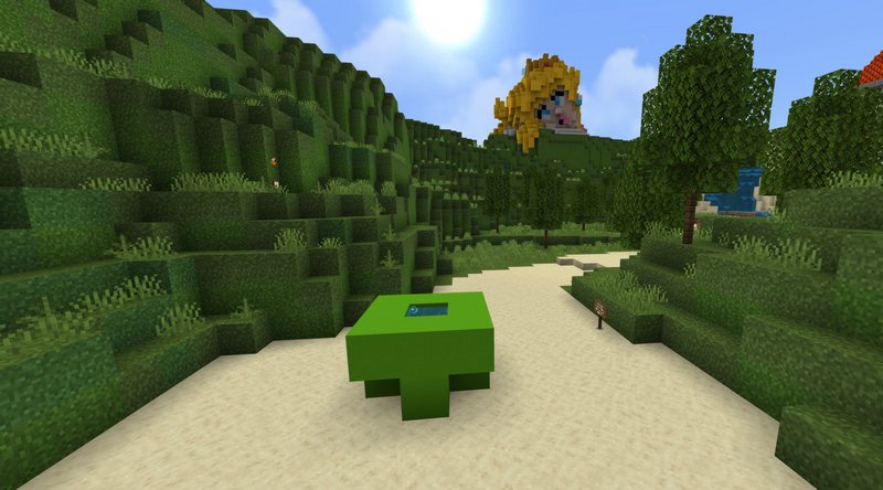 Mario world in Minecraft