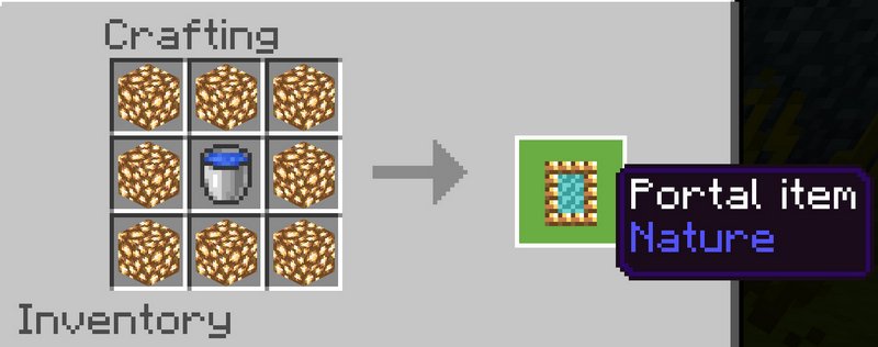 Ether portal crafting recipe
