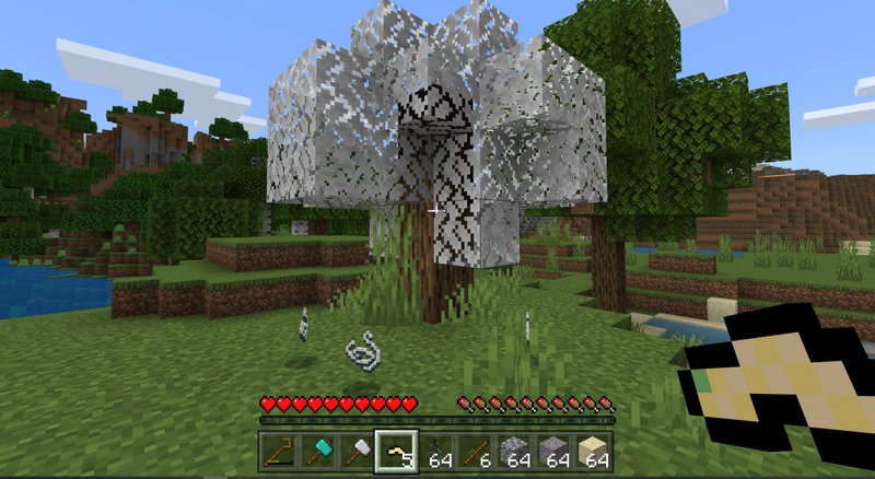 Silkworm infected tree