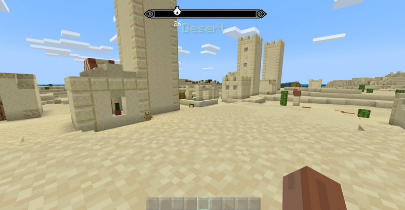 RPG navigation in Minecraft