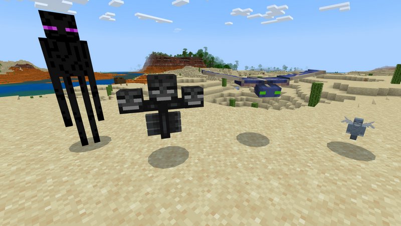 Wither, Enderman, and Phantom NPCs