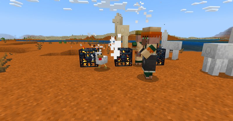 Chicken, Llama and Village spawners