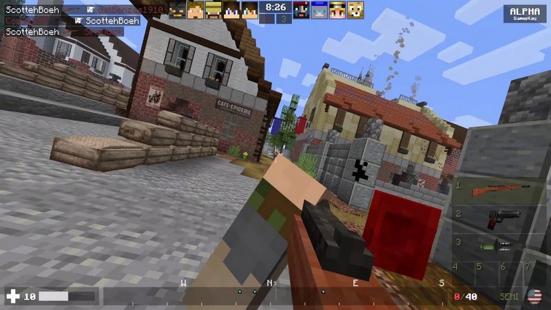 WW2 rifle in Minecraft