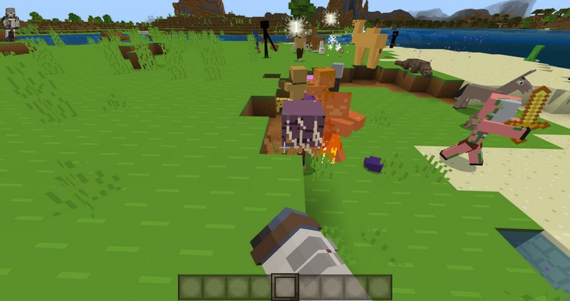 Breaking blocks spawn mobs