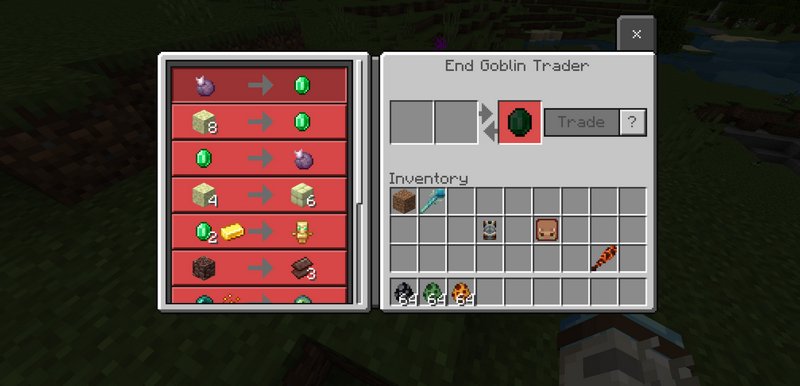 Ender Goblin trading table