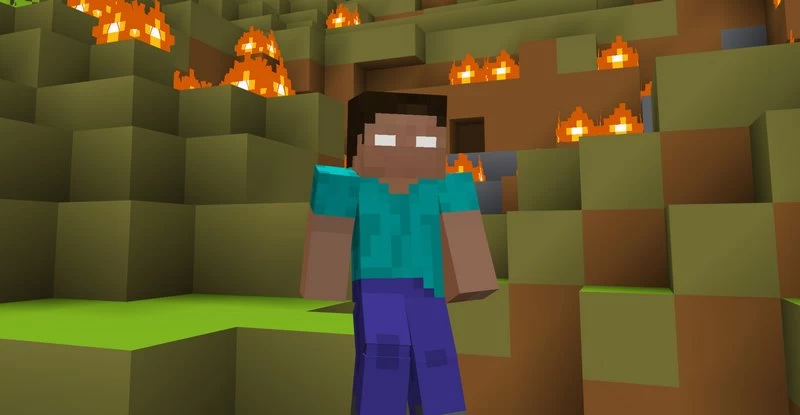 Herobrine in Minecraft PE