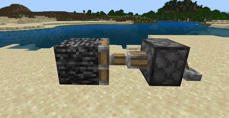 Moving the Bedrock with a piston