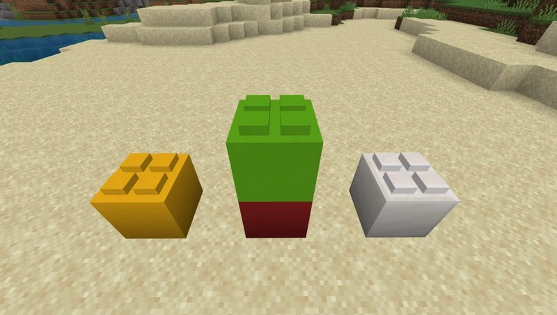 Lego building blocks in Minecraft