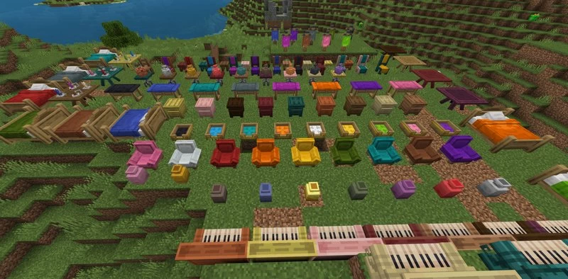 Hundreds of colorful furniture will be added