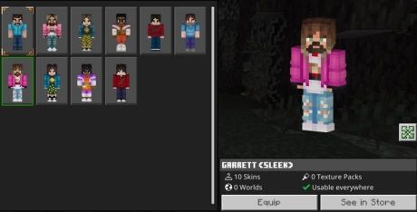 Minecraft Movie skin pack