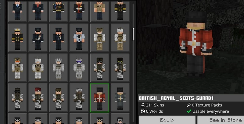 British Royal guard skin