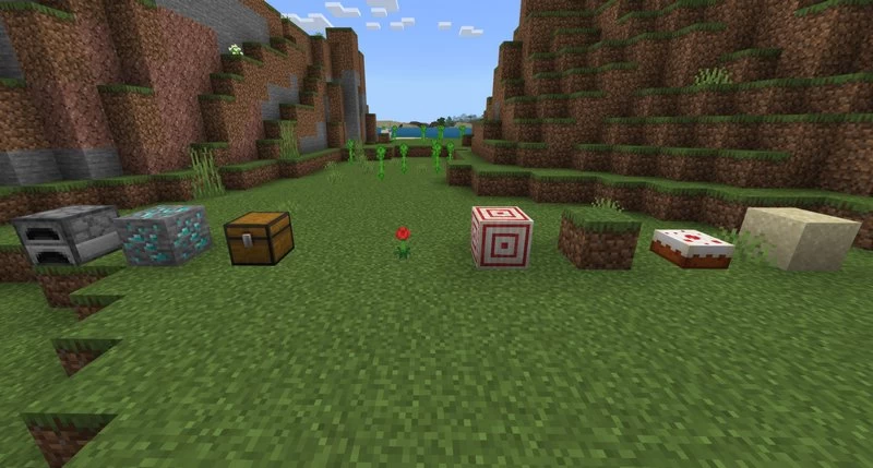 Explosive blocks that looks just like a regular Dirt, Cake, Furnace etc.