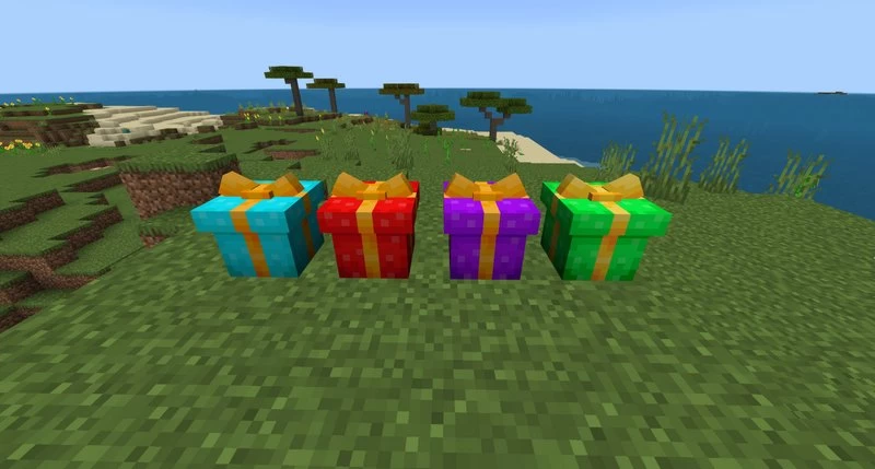 Presents lined up