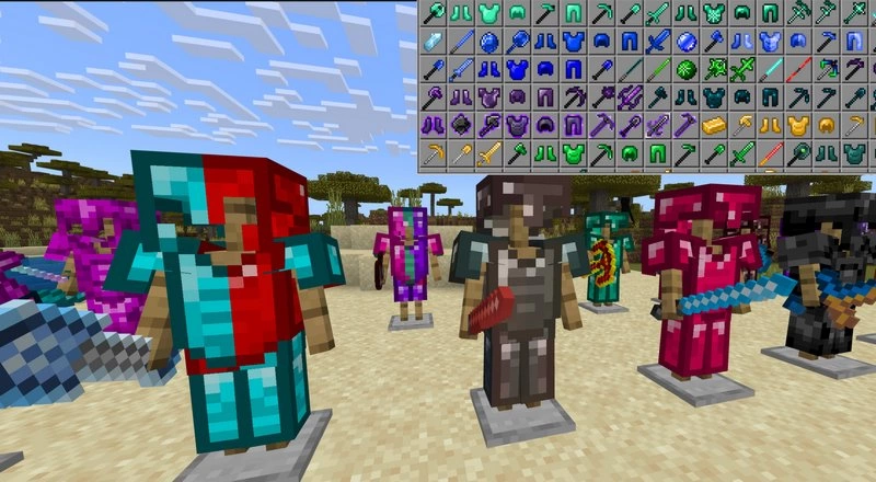 Some of the new armor need a combination of two ores to make