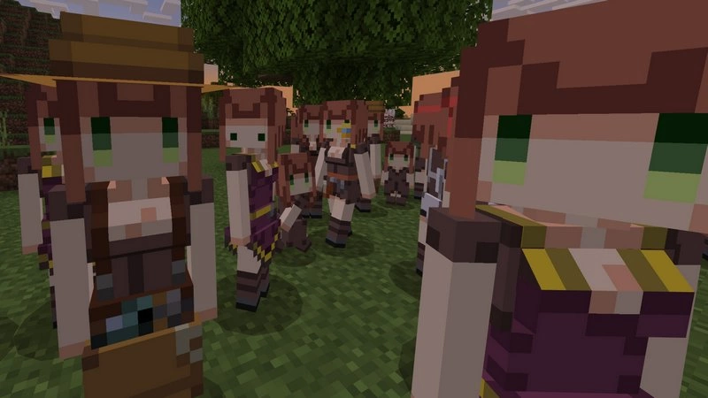 Cute villager mobs