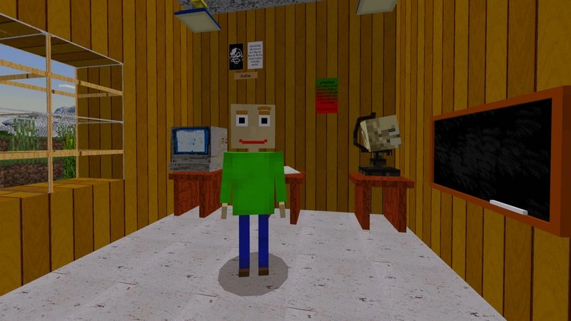 Baldi's Basics addon for MCPE