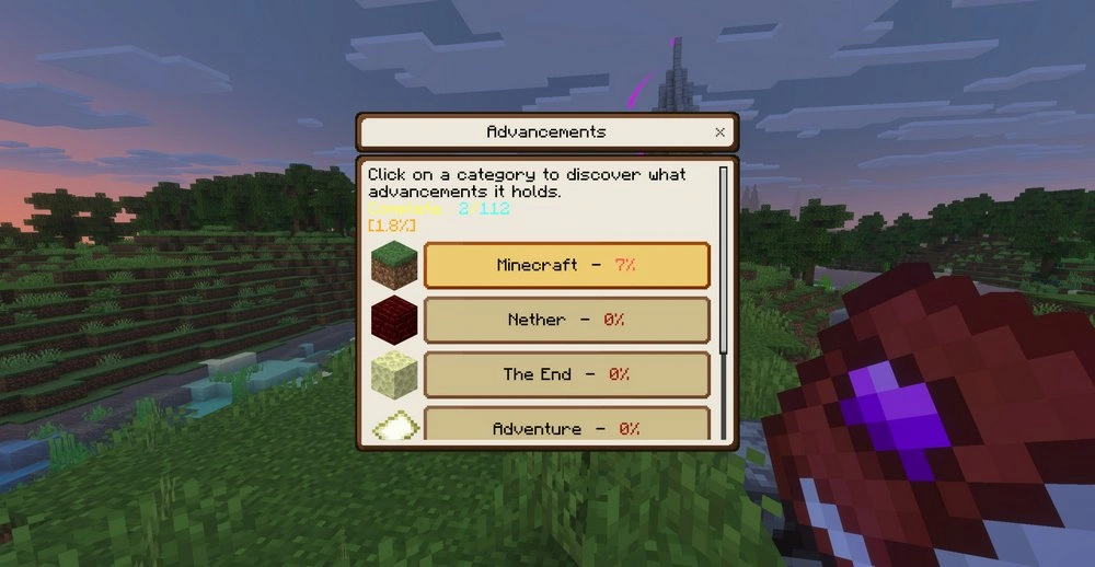 Advancements by categories