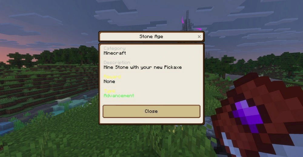 The addon tells you what to do for the advancement