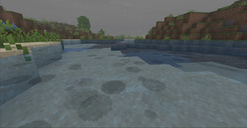Water Drops effect on water