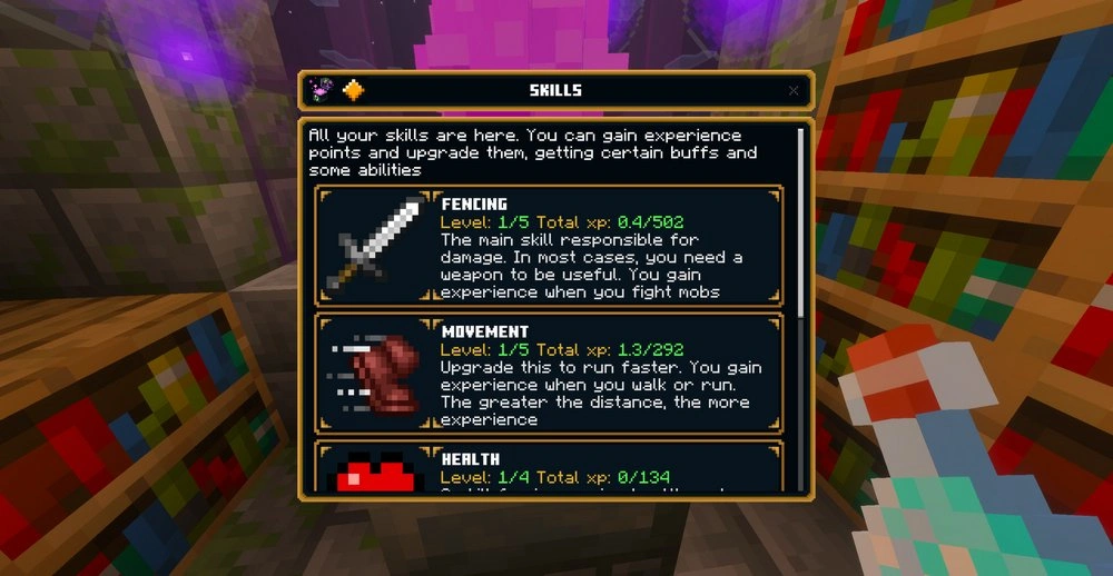 RPG progression system