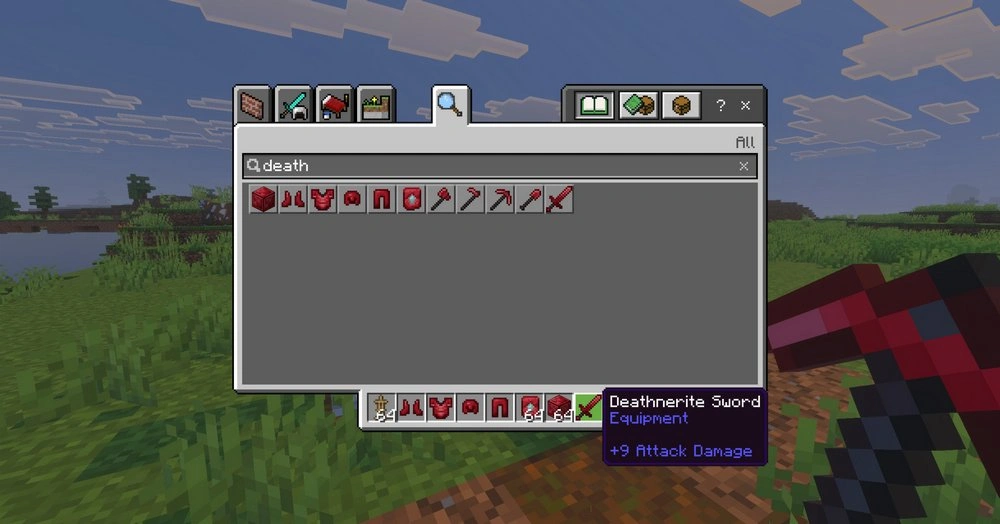Deathnerite items
