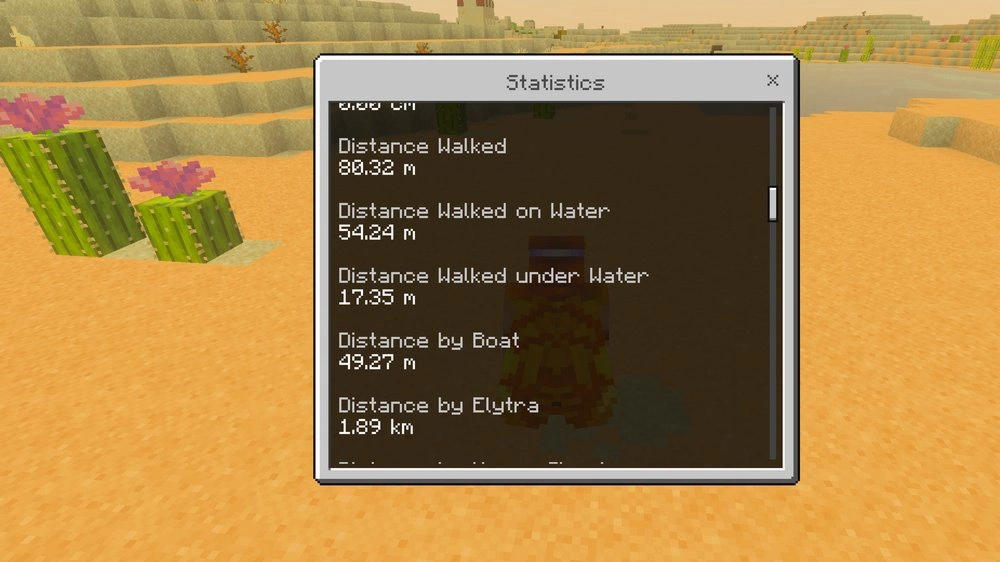 Bedrock Statistics addon