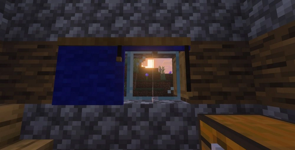 Open blinds