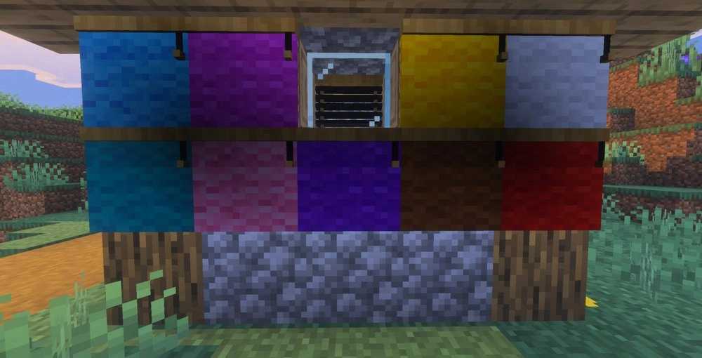Different colors of blinds
