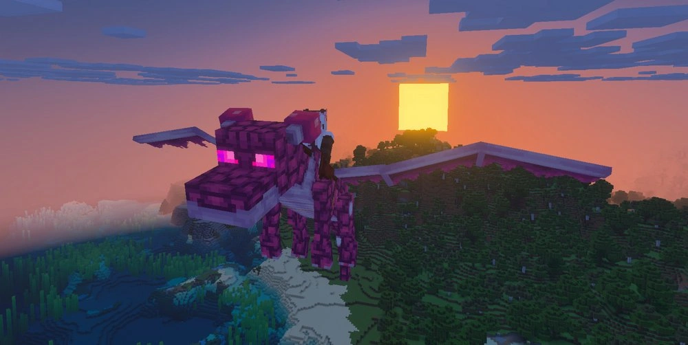 Flying on a dragon