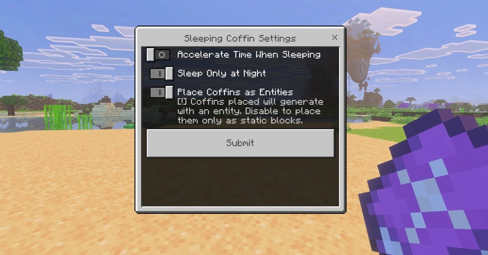 Coffins config