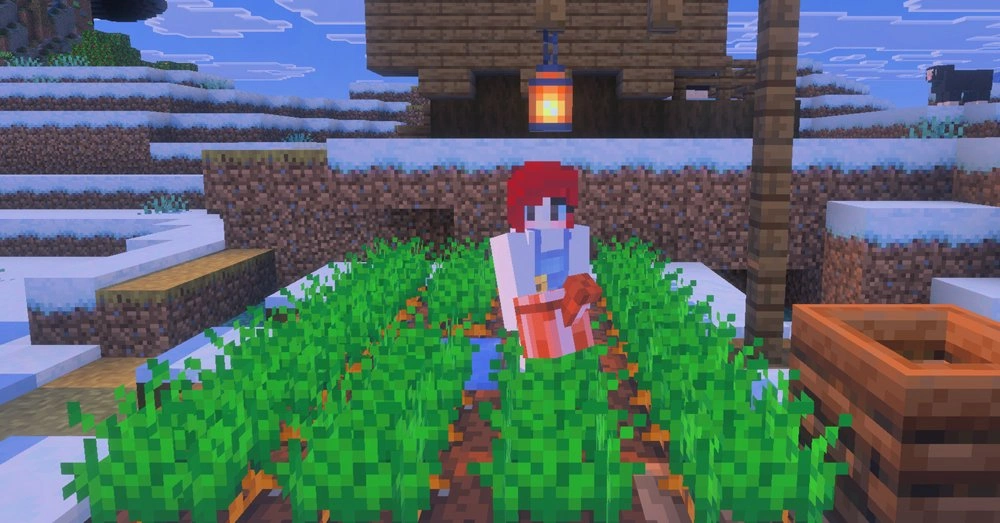 Watering the crops