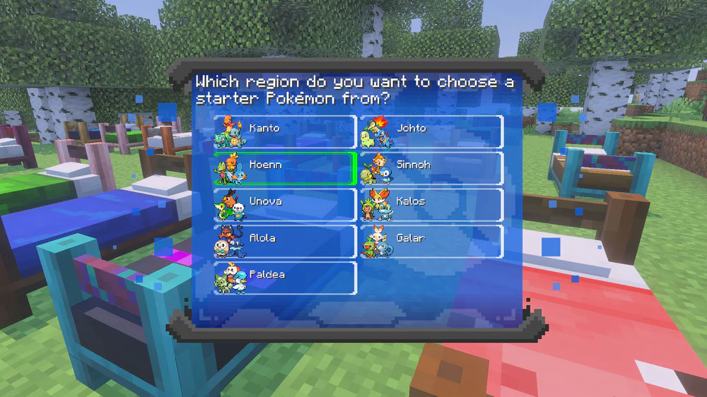 Choosing starter pokemon